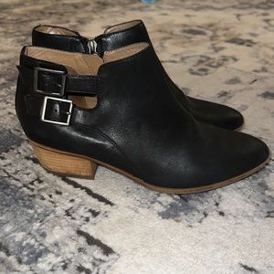 Leather booties